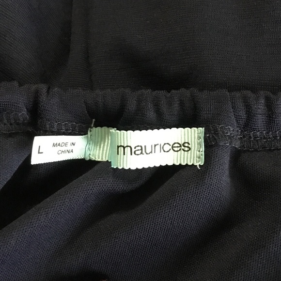 Maurices Navy Maxi Dress Embroidered Beaded Detail - Picture 7 of 9
